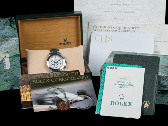 Rolex Daytona Cosmograph Zenith White Dial - W Series - Full Set  Watch  16520